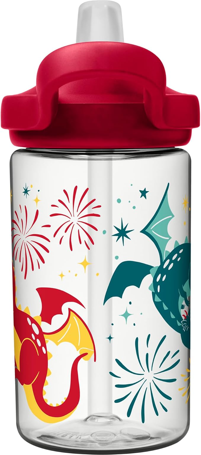 CamelBak Eddy+ 14oz Kids Water Bottle with Tritan Renew – Straw Top, Leak-Proof When Closed - Limited Edition Colors