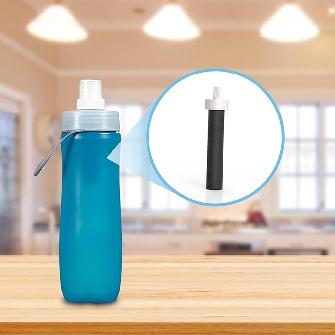 Water Bottle Filter, Replacement for Brita Water Filter Compatible with Brita BB06 Hard Sided, Stainless Steel and Sport Bottle Filter, Pack of 10