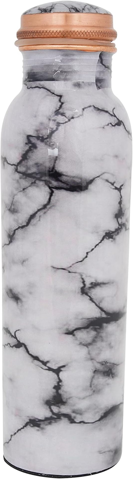 Craft Trade Copper Water Bottle 32 Oz Extra Large Ayurvedic Pure Copper Vessel For Drinking - Leak Proof Joint Less Indian Ayurveda Health Benefit Water Bottle For Office, Gym Hotel and Sports