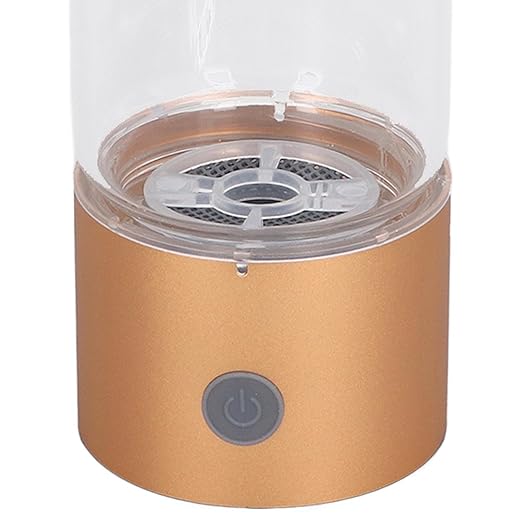 Hydrogen Water Bottle, 410ml Hydrogen Rich Water Generator with Nasal Inhalation Hose, Rechargeable Portable Glass Hydrogen Ionizer for Daily Fitness Drinking