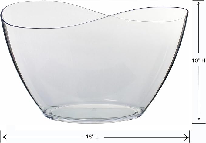 Prodyne WAVE Beverage Tub, Clear