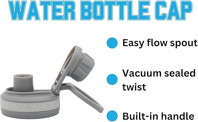 Oregon Logo Water Bottle - Gray Double Walled Stainless Steel 24 oz Keeps Drinks Cold or Hot