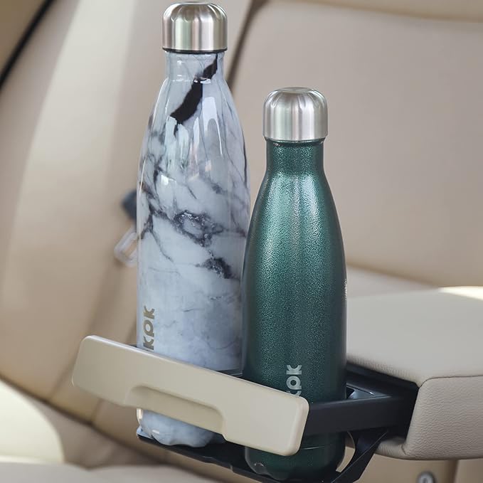 BJPKPK Stainless Steel Water Bottles -25oz/750ml -Insulated Water Bottles,Sports Water Bottles Keep Cold for 24 Hours and Hot for 12 Hours,Metal Travel Water Bottle,Marble Frozen