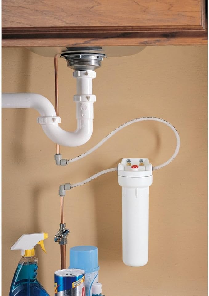 Culligan US-600A Under- Sink Drinking Water Filtration System with Filter, 1,000 Gallon, White