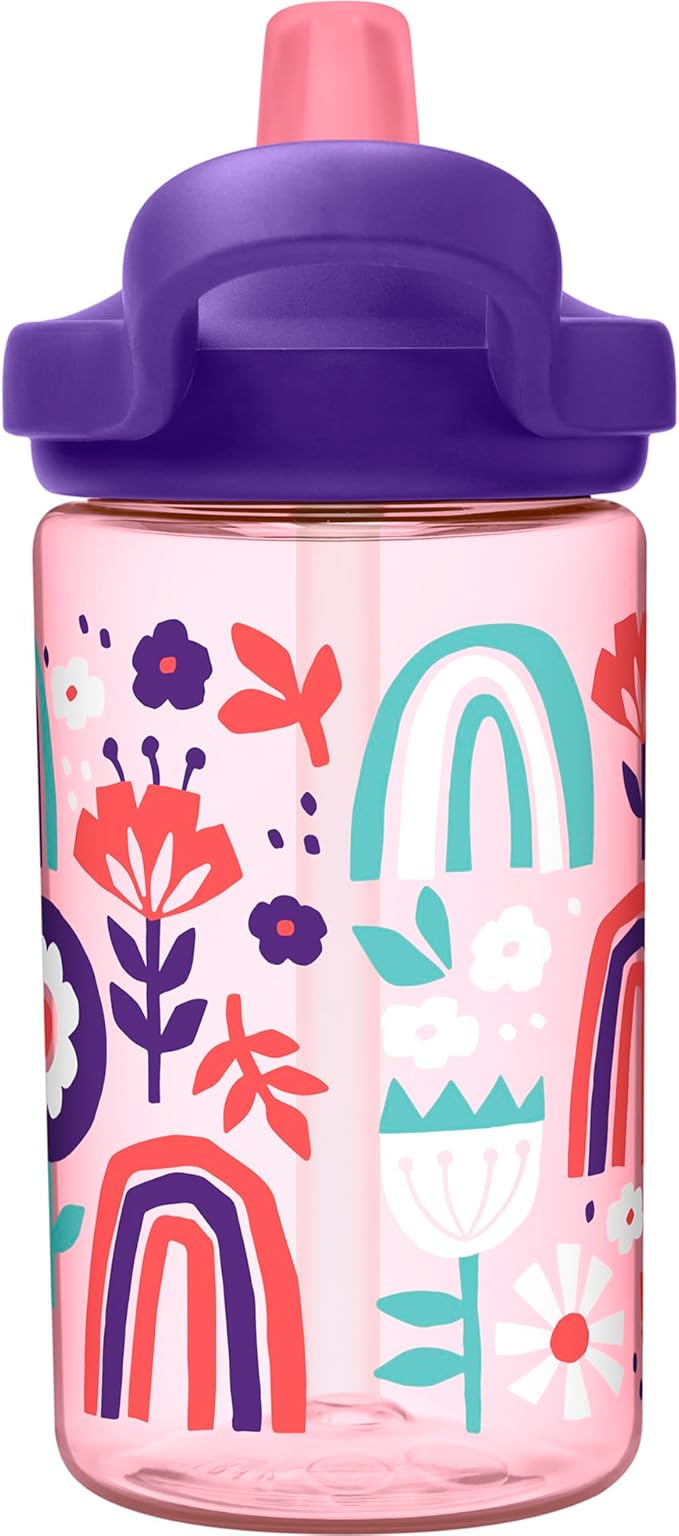 CamelBak Eddy+ 14oz Kids Water Bottle with Tritan Renew – Straw Top, Leak-Proof When Closed - Limited Edition Colors