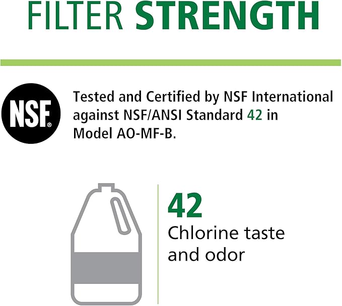 AO Smith AO-MF-B-R Under Sink Water Filter Replacement - NSF Certified