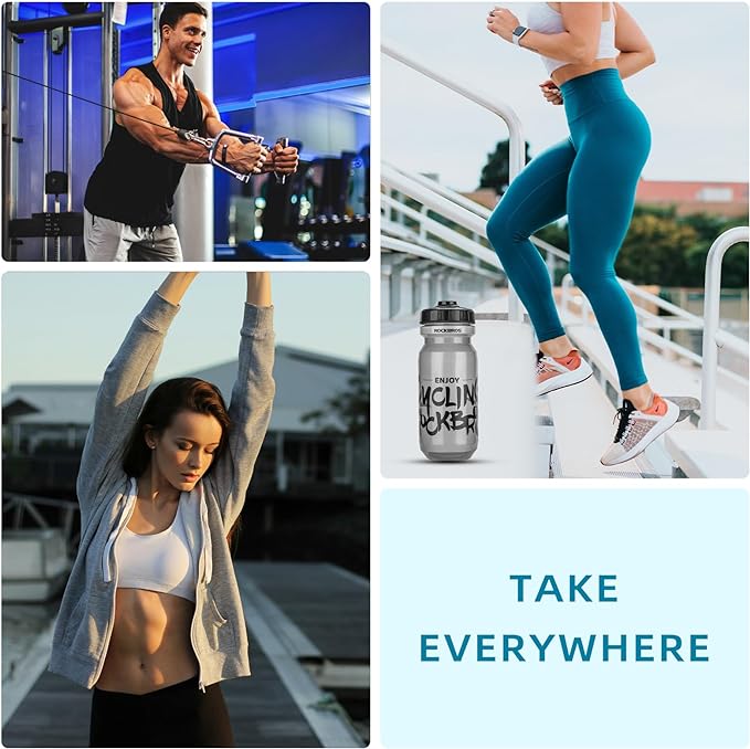 ROCKBROS Cycling Water Bottle, 20-25oz Cycling Bottle, BPA-Free