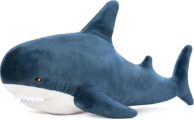 MorisMos Giant Shark Stuffed Animal Shark Plush Toys, Soft Plush Shark Hugging Pillow for Kids, 51 inch