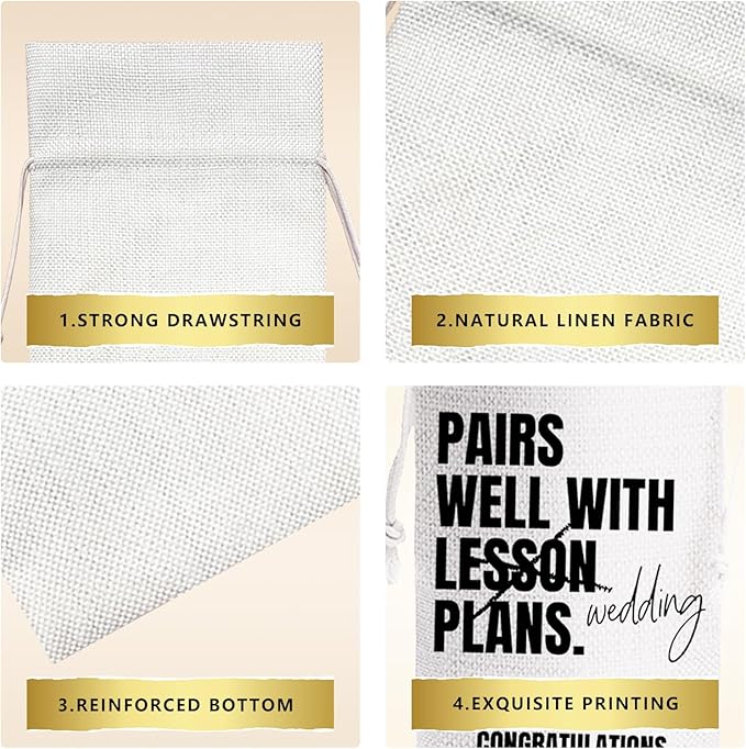 Paris Well With Lesson Plans Wedding Gift Engagement Gift Bag For bride/him/her Newly Engaged Gift Wine Tote