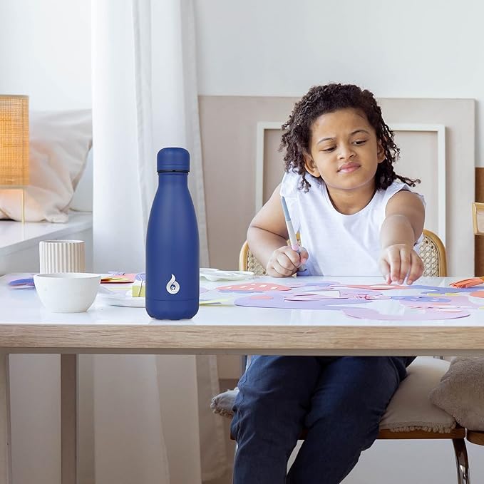 BJPKPK Water Bottles Insulated 12oz Stainless Steel Water Bottle,Angel White