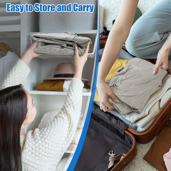 SAHEYER Inflatable Bed Wedge Pillow Set, 2 PCS Post Surgery Support Pillow for Back, Knees, Leg Pain Relief, Adjustable Sitting Pillows for Acid Reflux, Anti Snoring, Heartburn, GERD Sleeping (Grey)