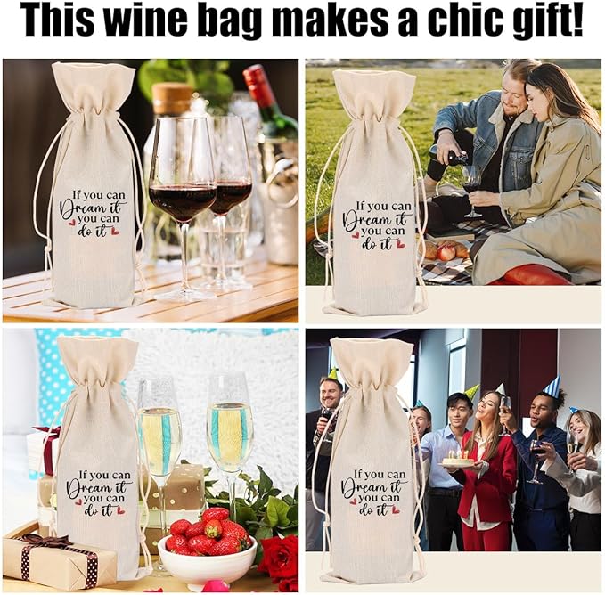 Funny Wine Quotes Wine Bag Wine Tasting Party Supplies for Wine Lovers Women Men Bride Groom Bestie Christmas Birthday Wedding Bachelorrette Party Wine Bags