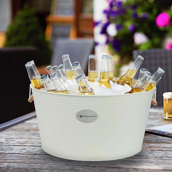 Large Ice Buckets, Banquet Ice Buckets, Cocktail Bar Ice Buckets, Home And Kitchen Beverage Beer Ice Buckets (white1)