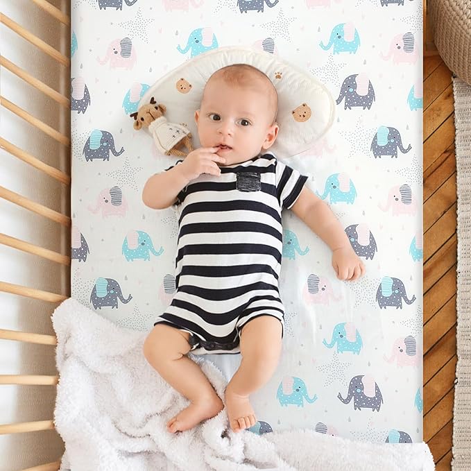 Pack n Play Fitted Sheet. 2 Piece Mini Crib Sheet. Elastic Playard Sheet. Portable Sheet Set. Elastic Convertible Playard Set. Compatible with Graco Pack n Play