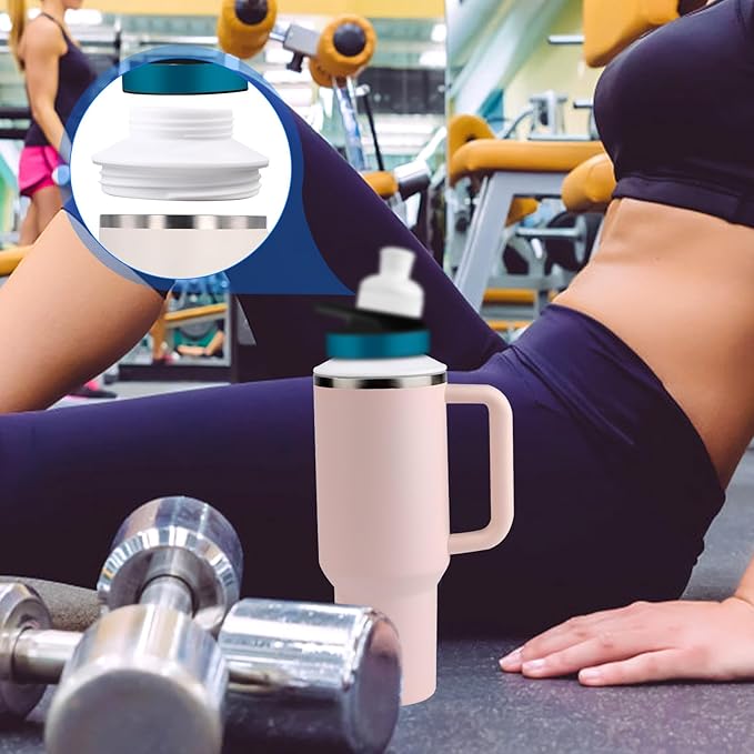 Bottle Adapter, Plastic Water Bottle Adapter Water Bottle Tops Leak Proof Bottle Lid Adapter for Stanley 40oz