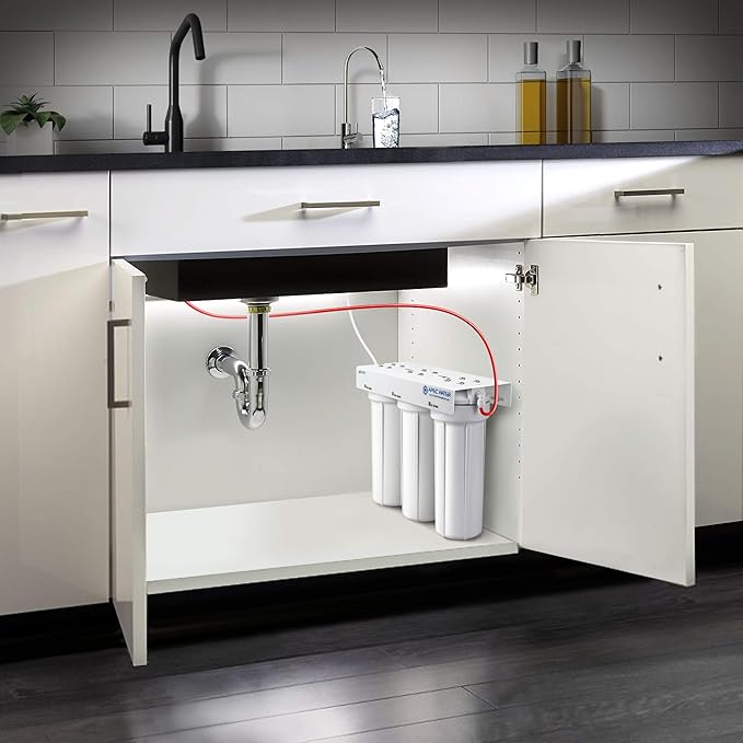 Systems WFS-1000 Super Capacity Premium Quality 3 Stage Under-Sink Water Filter System