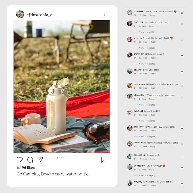 kytffu 64oz Glass Water Bottles with Straw, Half Gallon Motivational Glass Bottle with Silicone Sleeve and Time Marker, 2L Leakproof Large Glass Water Jug for Gym Home Office,White