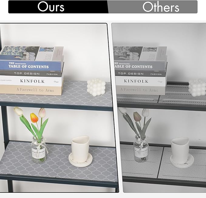 Cooyes Shelf Liner – Non-Slip Shelf Liners for Kitchen Cabinets – Waterproof Shelf Paper with Modern Pattern – Durable EVA Cabinet Liners