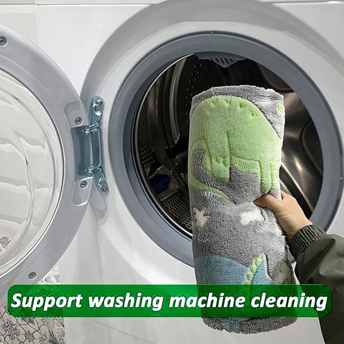 Kids Blanket Sofa Blanket for Kids Glow in The Dark Kids Blanket Mini Dinosaur Blanket for Kids Toddlers