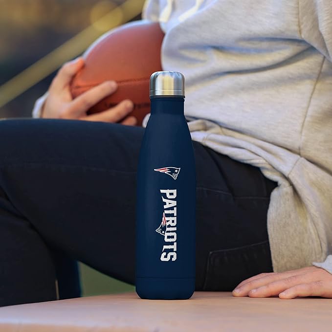 FOCO NFL unisex-adult NFL Team Logo Wordmark Chill Water Bottle