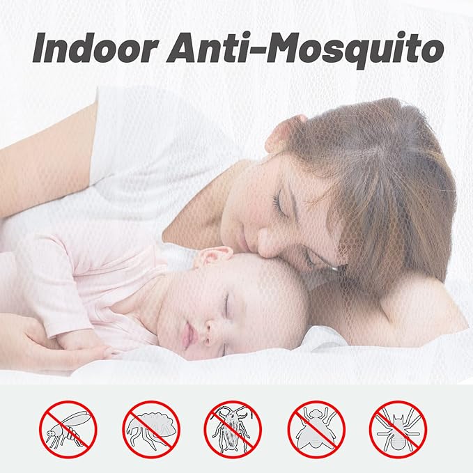 South to East Black Canopy Bed Curtains, 4 Corner Post Bed Canopy for Girls & Adults, Top Luxurious Bed Drapes for Bedroom Decoration, 4 Openings, 100% Ripstop Polyester, Easy Install, King/Queen Size