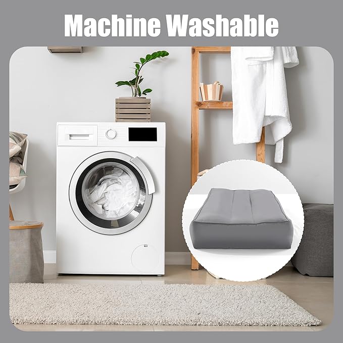 HOMBYS Knee Pillow for Side Sleepers,Down Alternative Between Leg Pillow for Sleeping,Under Knee Pillow for Sleeping on Back,Spine Alignment, Lower Back Pain Relief,Pregnancy Support,Dark Grey 4 inch