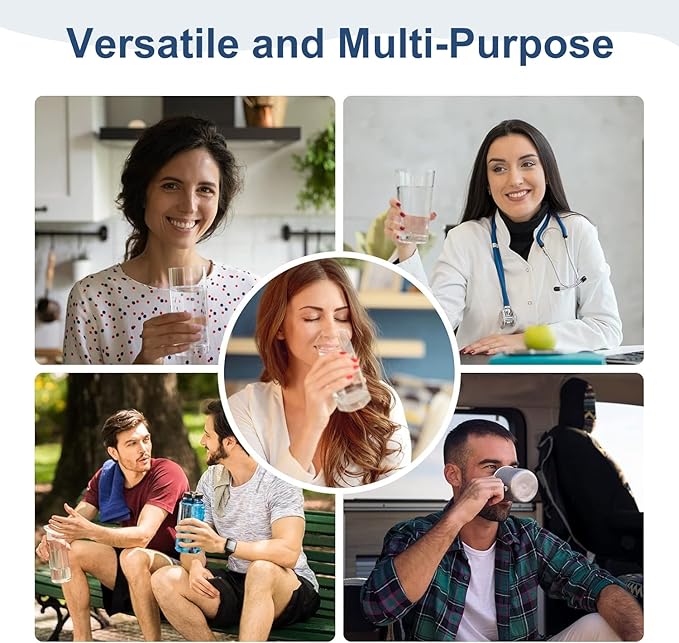 Water Filter Replacement for Berkey, 2 Black Activated Carbon Filters and 2 Fluoride Filters Compatible with Berkey Big, Light, Imperial, Travel, Crown, Royal Series(4pack)