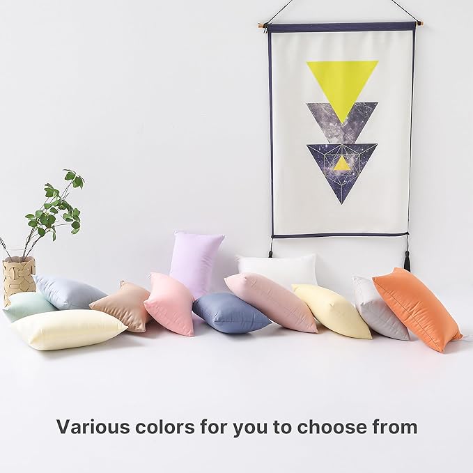 MEILA 2 Pack Cotton Toddler Pillows, 13x18 Pillows for Sleeping and Traveling, Machine Washable Kids Pillows Ideal for Crib, Bed, Cot and Nap, Light Pink & Lilac