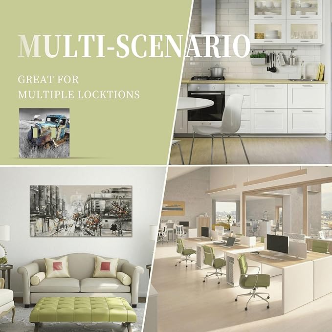 Vintage Country Old Blue Truck Double Toggle Light Switch Cover Decorative Rustic Automobile 2 Gang Wall Plate Electrical Faceplate Switchplate for Bathroom Bedroom Living Room Decor