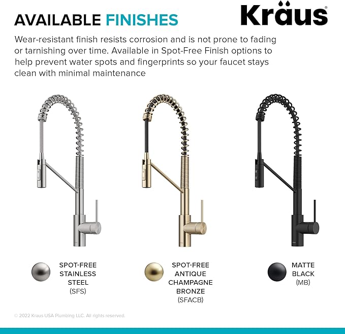 KRAUS Oletto Touchless Sensor Commercial Pull-Down Single Handle Kitchen Faucet with QuickDock Top Mount Assembly in Spot Free Stainless Steel, KSF-2631SFS