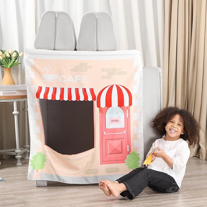 Play Panels for Kids Foam Play Couch, Cafee Shop