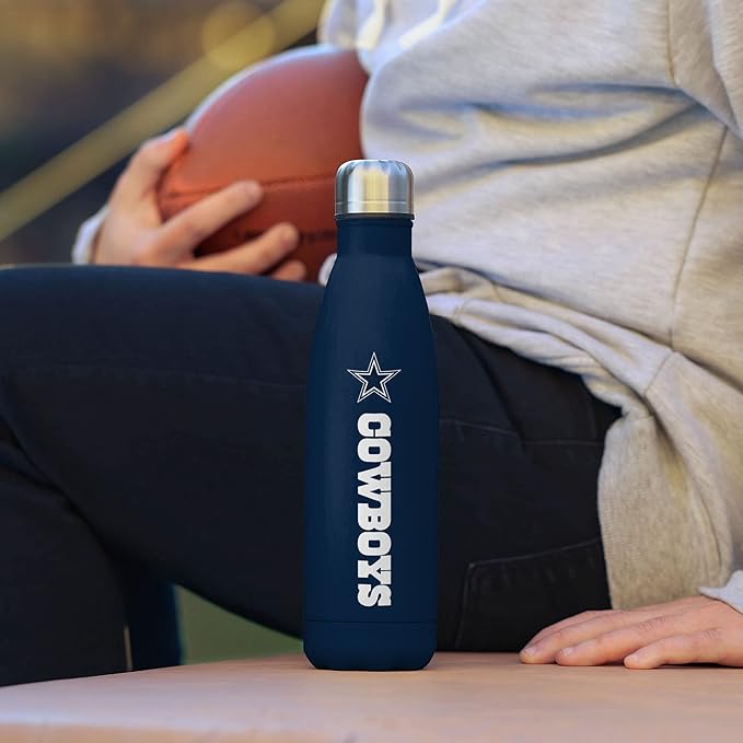 FOCO NFL unisex-adult NFL Team Logo Wordmark Chill Water Bottle