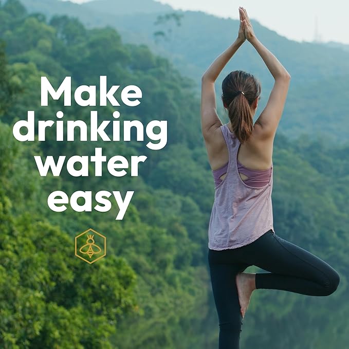 Biddlebee 24oz. BPA-Free Reusable Water Bottle with Wide-Mouth Chug Cap & Carry Handle | Perfect for Travel, Gym, School & Work | Proudly Made in USA | Cupholder Friendly, Fits in Backpack Pockets