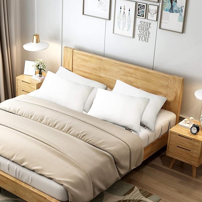 Premium 2-Pack Sleeping Pillow, Bed Pillow, Super Soft Down Alternative with Washable Covers, Microfiber Filling, Set of 2 (White, Queen)