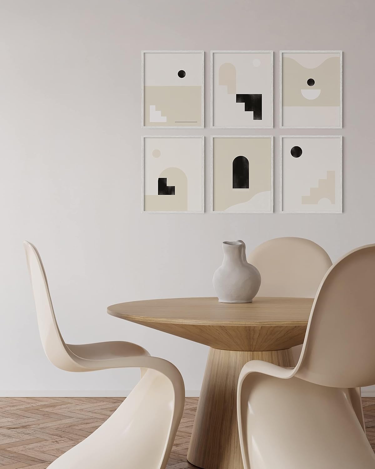 HAUS AND HUES Standalone White Oak Frames Set of 9-12x16