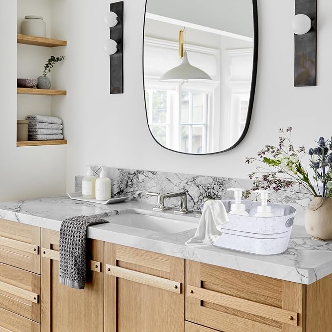 4 Pcs 4 Gallon Ice Bucket Large Metal Drink Buckets Galvanized Tub galvanized steel tub Cold Drink Beverage Tubs for Christmas Bar for Beer Wine Cooler(Silver)