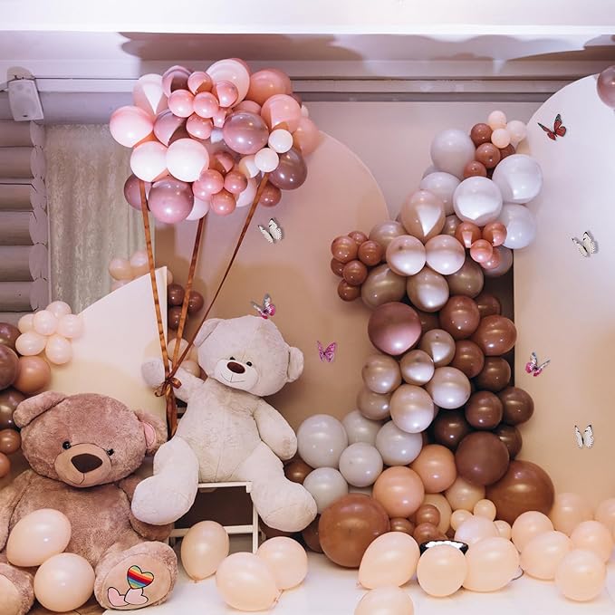 uxcell 120Pcs 3D Beautiful Butterfly Removable DIY Wall Stickers for Bedroom Living Room TV Background Decorations, Brown