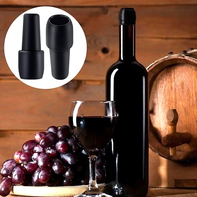 PAGOW 10 Pcs Reusable Wine Stoppers, Silicone Sparkling Wine Bottle Stopper, Wine Sealer Wine Stopper for Champagne Beer Beverage Prosecco Keeping Fresh