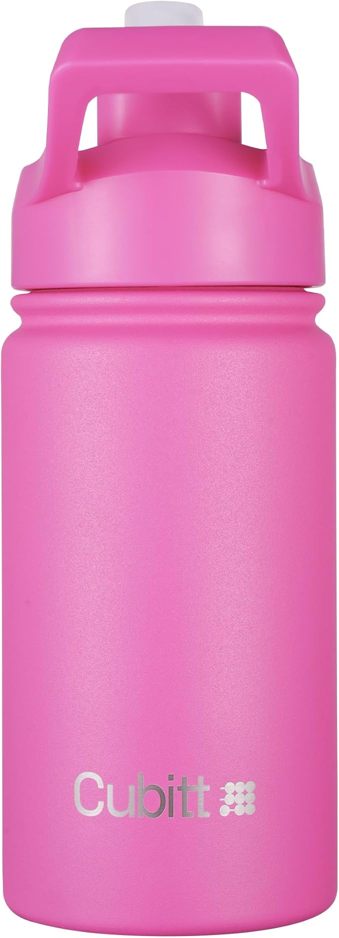 Cubitt Kids Water Bottle 14 oz with Straw Lid, Insulated Stainless Steel, Double Walled Tumbler Travel Cup, Thermo Mug, Leak Proof, Cold for up to 24 hours, Hot for up to 12 hours