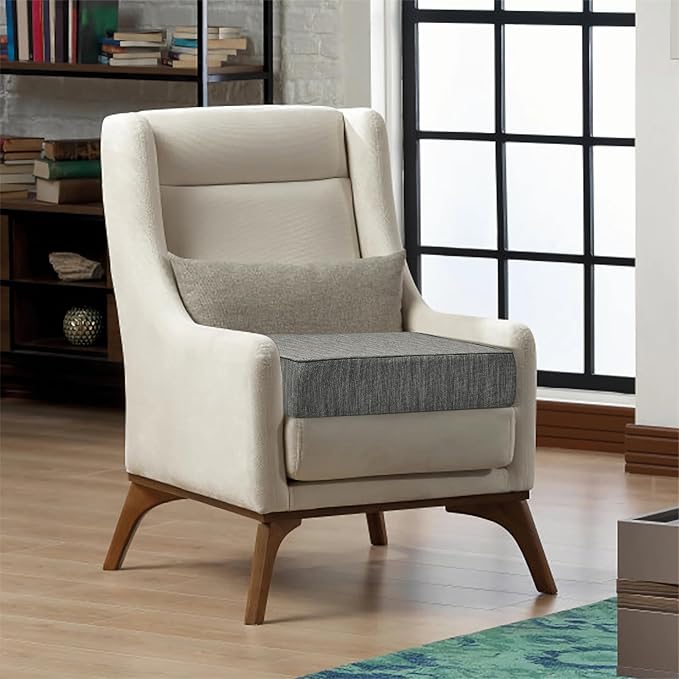 baibu 18"x 18"x 4" Dual-Layer Gel Memory Foam Chair Seat Cushion for Recliners, Couches, Armchairs, Extra Large Non-Slip Chair Cushions for Seniors, Washable, Grey