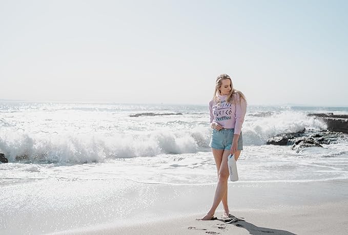 Coldest Sports Water Bottle - (Straw Lid), Leak Proof, Vacuum Insulated Stainless Steel, Hot Cold, Double Walled, Thermo Mug, Metal Canteen (40 oz, Purple OmbrΓ© Glitter)