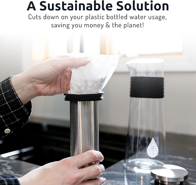 pH ON-The-GO Alkaline Water Filter Pouch- Portable Alkaline Water Filtration System for Your Bottle, Pitcher, Jug, Container - High pH Water - Long-Life 400 Litre/105 Gallon (3-Pack)