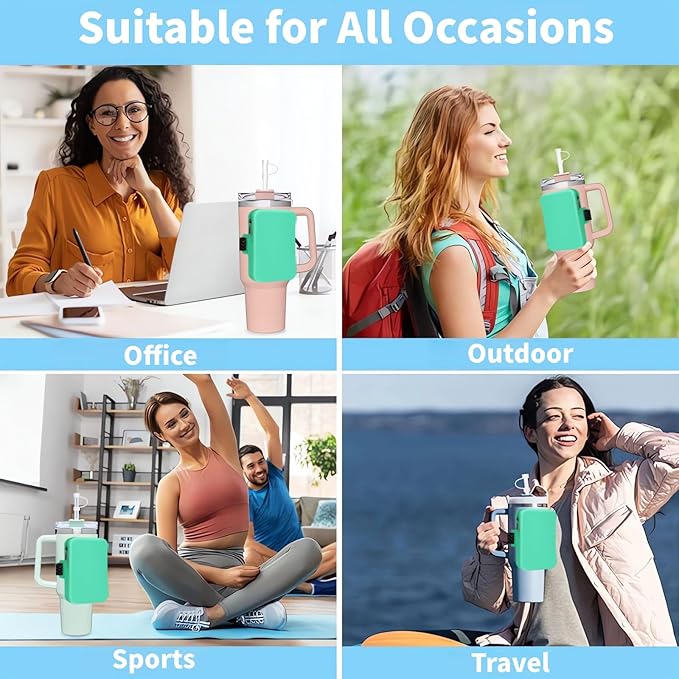 Silicone Water Bottle Pouch for Stanley, Tumbler Carrier with Zipper Pocket for Stanley 30oz/40oz & IceFlow 20/30oz, Gym Tumbler Accessories for Men Women