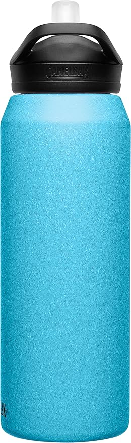 CamelBak Eddy+ 32oz Water Bottle with Straw in Nordic Blue - Insulated Stainless Steel Thermos with Double Wall