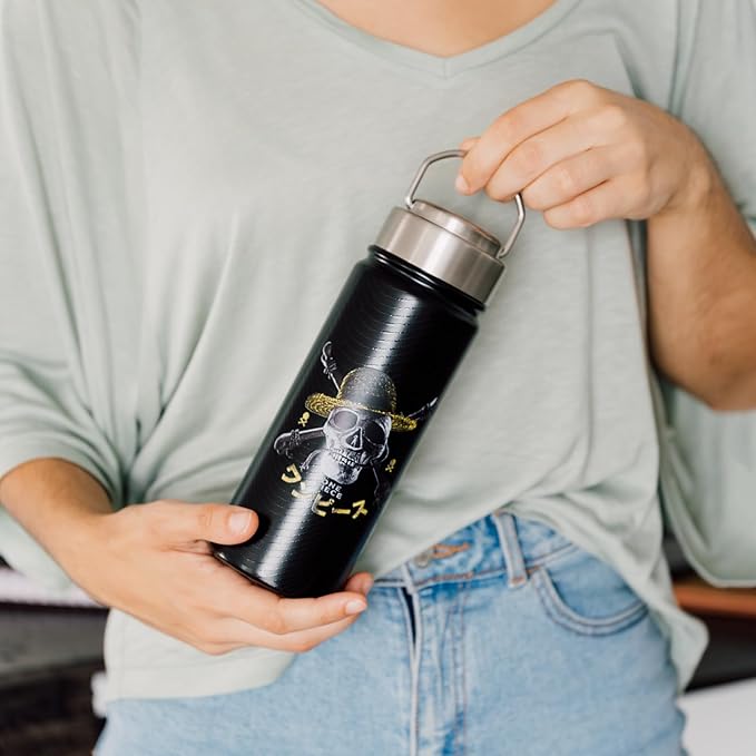 One Piece Bottle | One Piece Merch | One Piece Gift | Hot&Cold 550ml - 18 oz Water Bottle | Hot and Cold Water Bottle | Water Bottle Metal