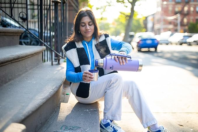 Stanley Classic Vacuum Insulated Wide Mouth Bottle -BPA-Free 18/8 Stainless Steel Thermos for Cold & Hot Beverages
