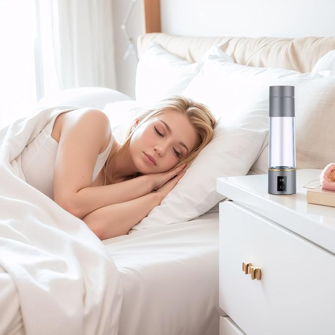 Hydrogen Generator Water Bottle, 1800PPB/6mins, 3500PPB/12mins, Long lasting hydrogen dissolution, Healthy Drinking HydrogenWater Bottle ,Brown