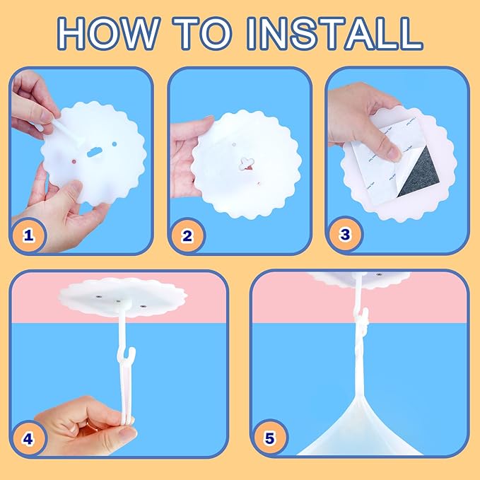 Daksha Princess Bed Canopy for Girls Room, Top and Door Trim with Lace Design, White Bed Canopy with Ruffles Fits Single, Twin, Full, and Queen Beds, Bedroom Decoration