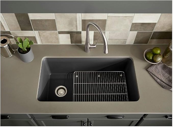 KOHLER K-8206-CM2 Cairn Sink, 33 in, Matte Brown