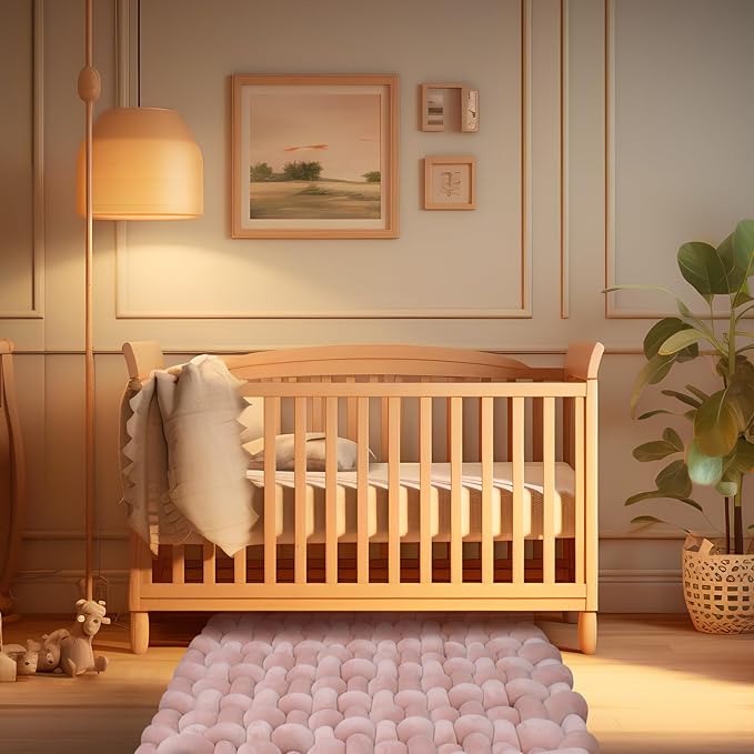 XHJRI Thickened Braided Knot Seat Mat, Knotted Floor Decorative Cushion, Handmade Baby Infant Playing Pad Nursery Rug (27.5 * 31.5 Inch,Dusty Rose)